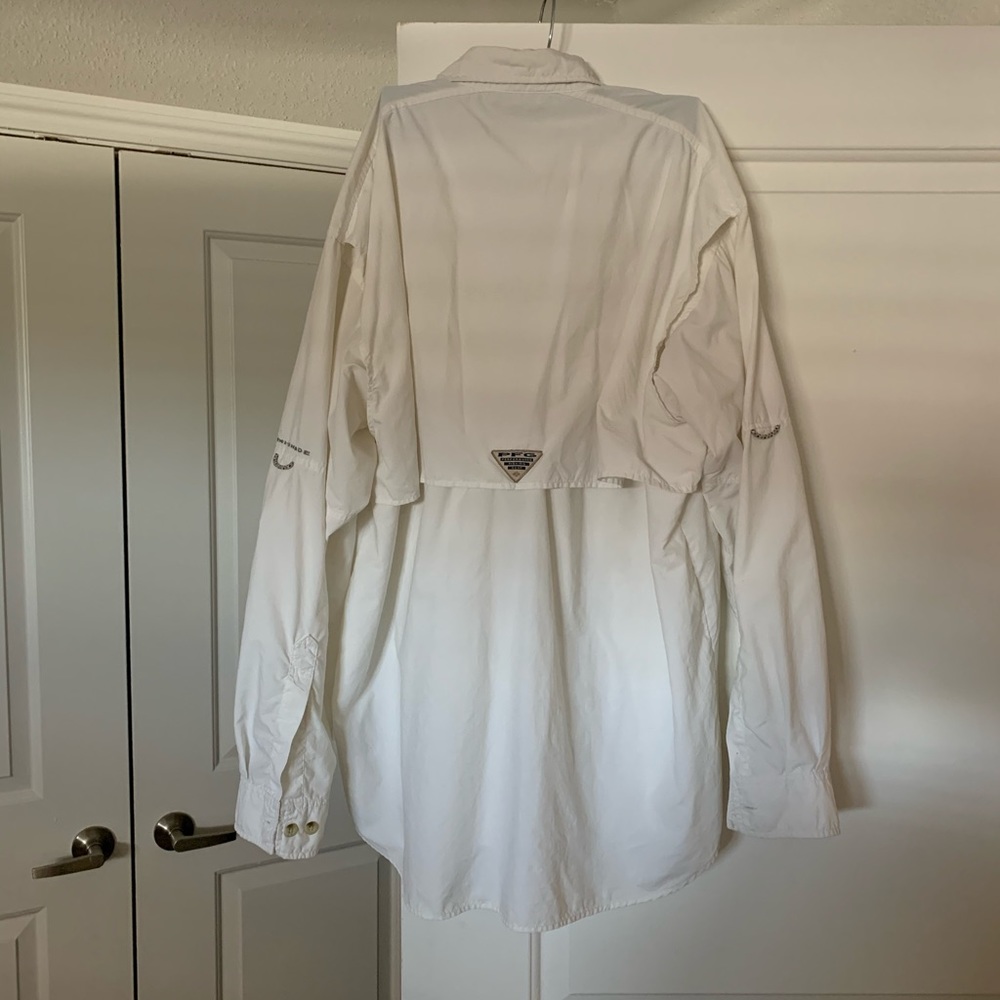 Columbia Long Sleeve Shirt. Color: Bone White